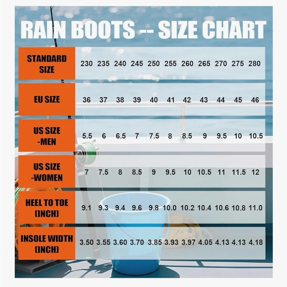 Women's Cream Waterproof Ankle Rain Boots with Tan Outsole - Picture 6 of 6